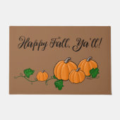 Fall Pumpkin Door Mat Fußmatte (Vorderseite)