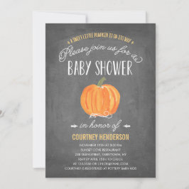 Fall Pumpkin | Einladung der Babydusche