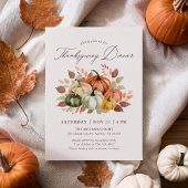 Fall Pumpkin Erntedank Dinner Einladung