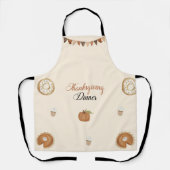 Fall Pumpkin Erntedank Dinner Schürze (Vorderseite)
