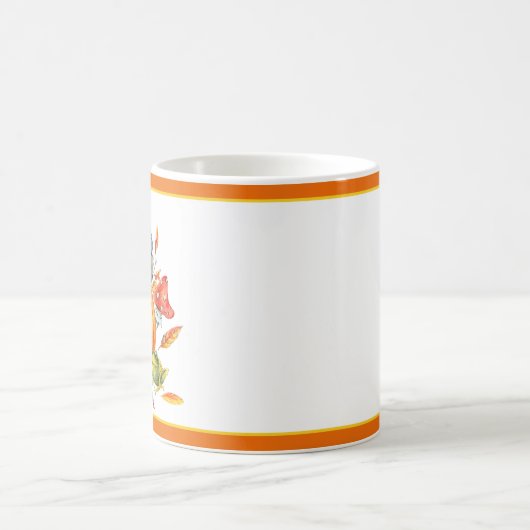 Fall Pumpkin-Eule und Frosch Kaffeetasse (Mittel)