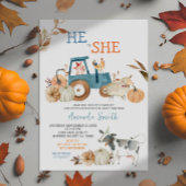 Fall Pumpkin Farm Animal Geneve Aufdeckung einlade Einladung