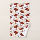 Fall Pumpkin Field Badhandtuch Set (Handtuch)