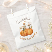 Fall Pumpkin Floral Baby Dusche Danke Geschenktütchen (Ausgeschnitten)
