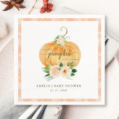 Fall Pumpkin Floral Baby Dusche Serviette
