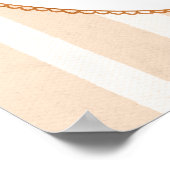 Fall Pumpkin Floral Baby Shower Welcome Poster (Ecke)