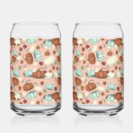 Fall Pumpkin Floral Dosenglas