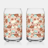Fall Pumpkin Floral Dosenglas (Rechts)