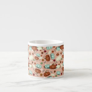 Fall Pumpkin Floral Espressotasse