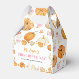 Fall Pumpkin Floral Girl Geburtstag Geschenkschachtel