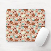 Fall Pumpkin Floral Mousepad (Mit Mouse)