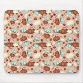 Fall Pumpkin Floral Mousepad (Vorne)