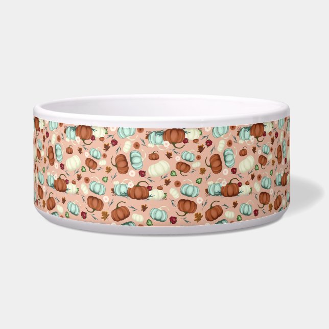 Fall Pumpkin Floral Napf (Vorderseite)