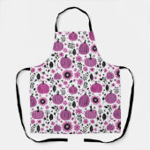 Fall Pumpkin Floral Pattern Schürze (Vorderseite)