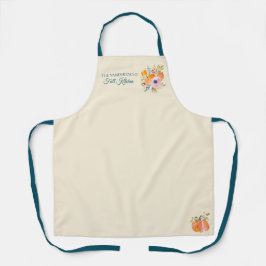 Fall Pumpkin Floral – Personalized Autumn Schürze