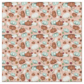 Fall Pumpkin Floral Stoff (Nahaufnahme)