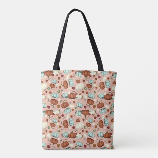 Fall Pumpkin Floral Tasche (Rückseite)