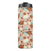 Fall Pumpkin Floral Thermosbecher (Vorderseite)