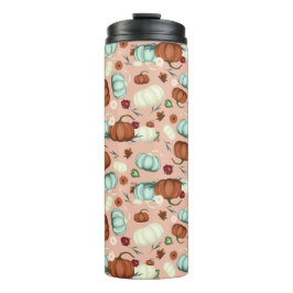 Fall Pumpkin Floral Thermosbecher