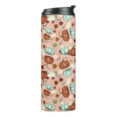 Fall Pumpkin Floral Thermosbecher (Nach links gedreht)