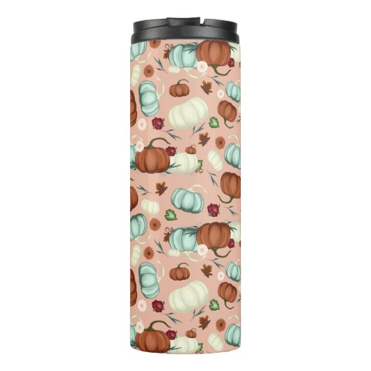 Fall Pumpkin Floral Thermosbecher (Rückseite)