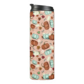 Fall Pumpkin Floral Thermosbecher (Nach rechts gedreht)
