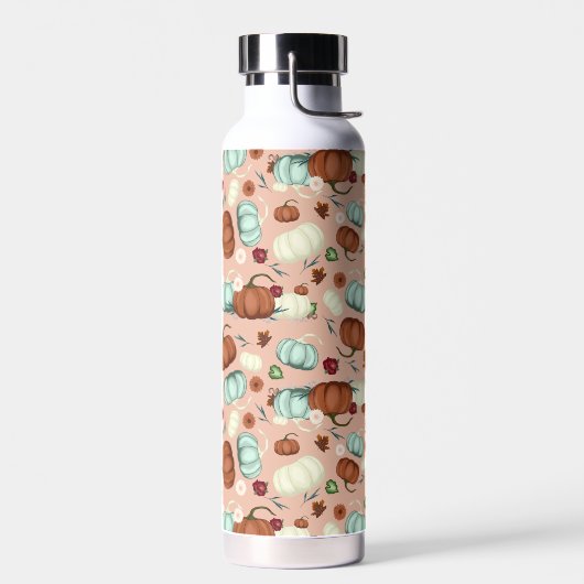 Fall Pumpkin Floral Trinkflasche (Links)