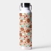 Fall Pumpkin Floral Trinkflasche (Vorne)