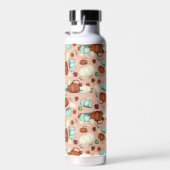 Fall Pumpkin Floral Trinkflasche (Rechts)