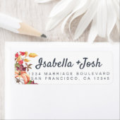 Fall Pumpkin Foliage Hochzeitsszenierung Rücksende (Insitu)