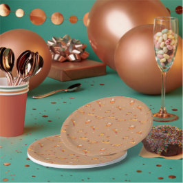 Fall Pumpkin Food Art Musterpapier Teller