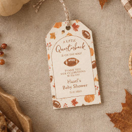Fall Pumpkin Football Boy Quarterback Thank You Geschenkanhänger