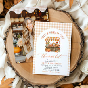 Fall Pumpkin Fresh off Market Brautparty Einladung