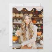 Fall Pumpkin Fresh off Market Brautparty Einladung (Rückseite)