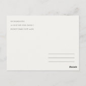 Fall Pumpkin Front Door Floral We have Moved Card Postkarte (Rückseite)