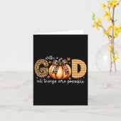 Fall Pumpkin für Frauen Jesus Christlichen Thanksg Karte (Gelbe Blume)