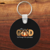 Fall Pumpkin für Frauen Jesus Christlichen Thanksg Schlüsselanhänger (Vorderseite)