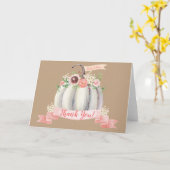 Fall Pumpkin geklappt Dankeschön Karte (Gelbe Blume)