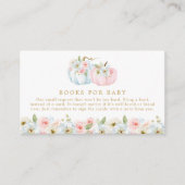 Fall Pumpkin Gender-Aufdecken Bücher für Baby Begleitkarte (Vorderseite)