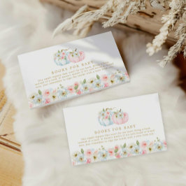 Fall Pumpkin Gender-Aufdecken Bücher für Baby Begleitkarte