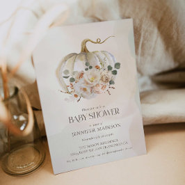 Fall Pumpkin Gender Neutral Baby Shower Einladung