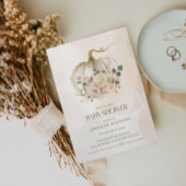 Fall Pumpkin Gender Neutral Baby Shower Einladung