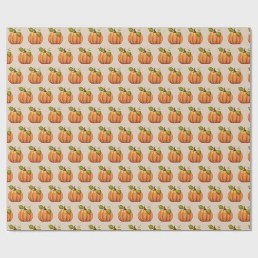 Fall Pumpkin Geschenk Wraf Halloween-Erntedank Geschenkpapier (Flach)