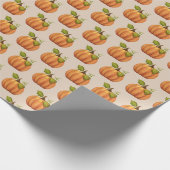 Fall Pumpkin Geschenk Wraf Halloween-Erntedank Geschenkpapier (Ecke)
