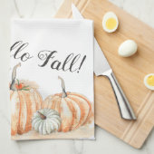 Fall Pumpkin Geschirrtuch (Viertel Falte)