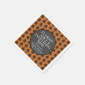 Fall Pumpkin Gewürz Brautparty Serviette (Ecke)