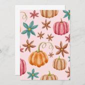 Fall Pumpkin Gewürz Halloween Erntedank Pumpkins Einladung (Vorne/Hinten)