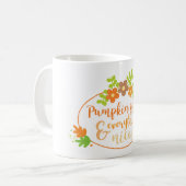 Fall Pumpkin Gewürz und alles Gute Kaffeetasse (Vorderseite Links)