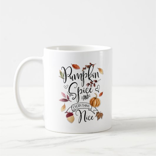 Fall Pumpkin Gewürz und alles Nizza Kaffeetasse (Links)