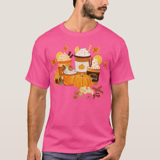 Fall Pumpkin Gewürz und Kaffee Lover T-Shirt